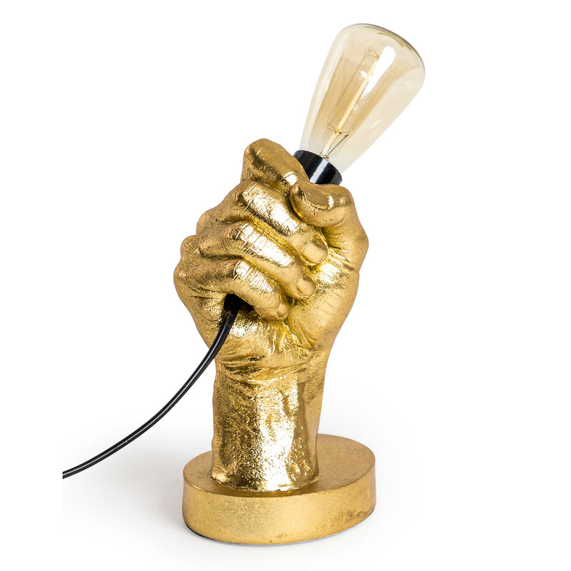 Hand Held Table Lamp - Gold