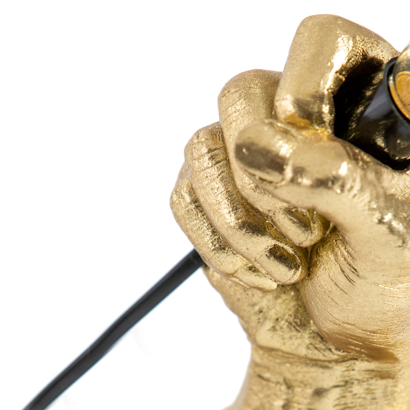 Hand Held Table Lamp - Gold