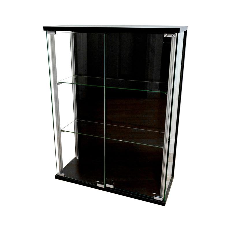 Black Wall Mounted Display Cabinet - 600mm