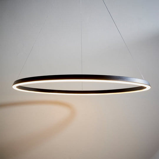 Black Modern Circular LED Ceiling Light