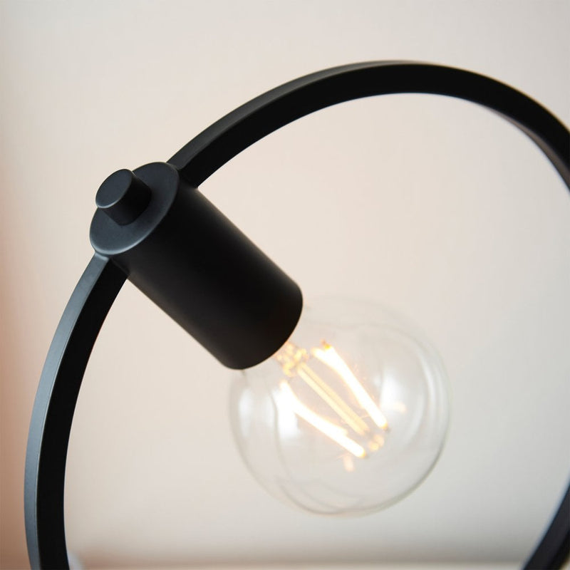 Circle Table Lamp - Black