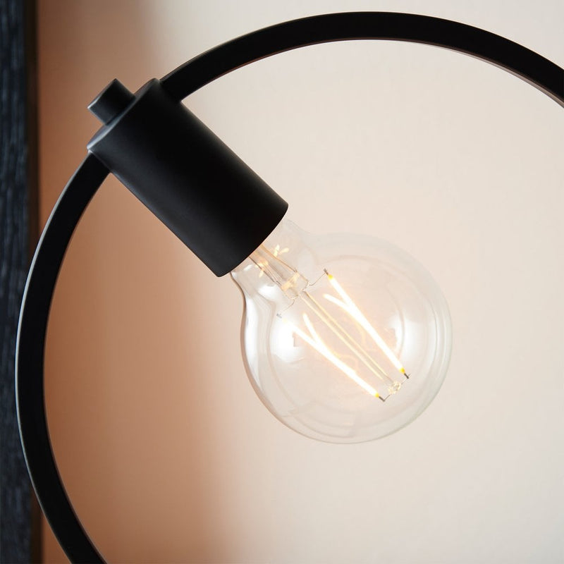 Circle Table Lamp - Black