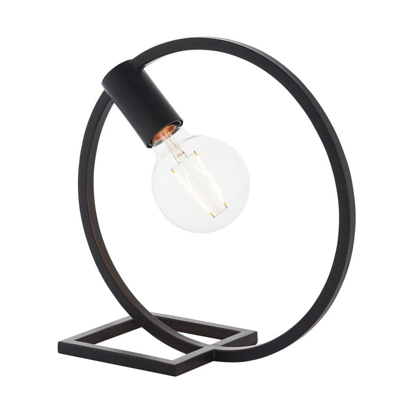 Circle Table Lamp - Black