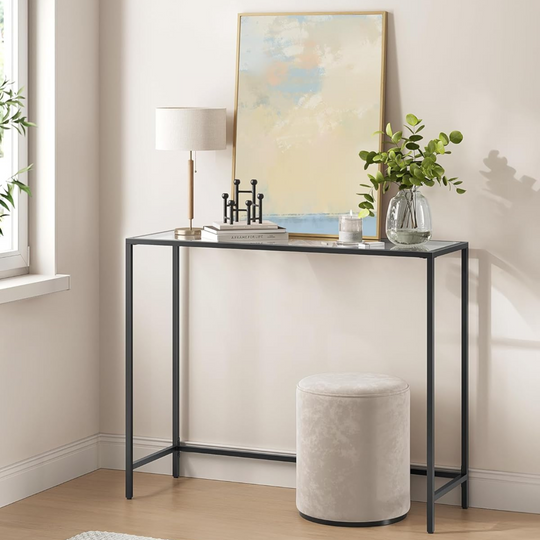 Black Display Console Table