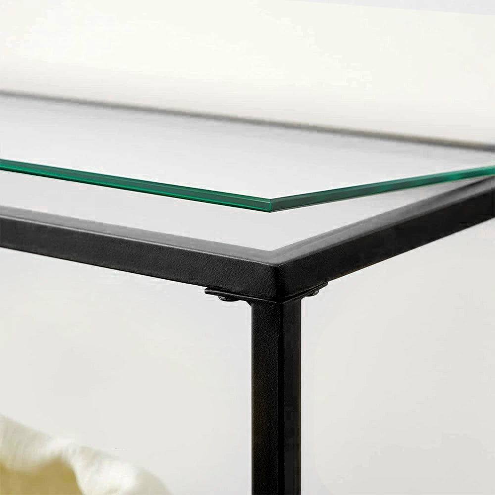 3-Tier Black Display Console Table – Large | The Urban Mill