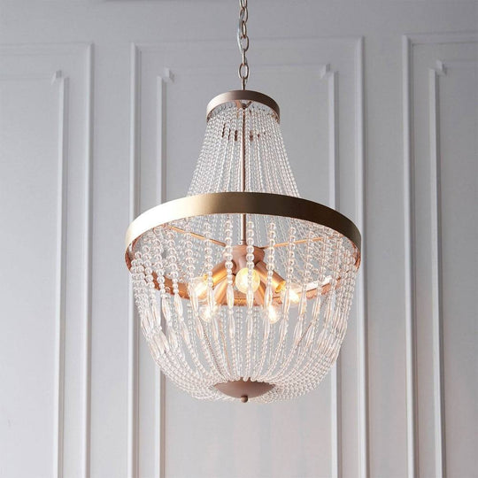 Classic Tiered Drop Chandelier - Rose Gold