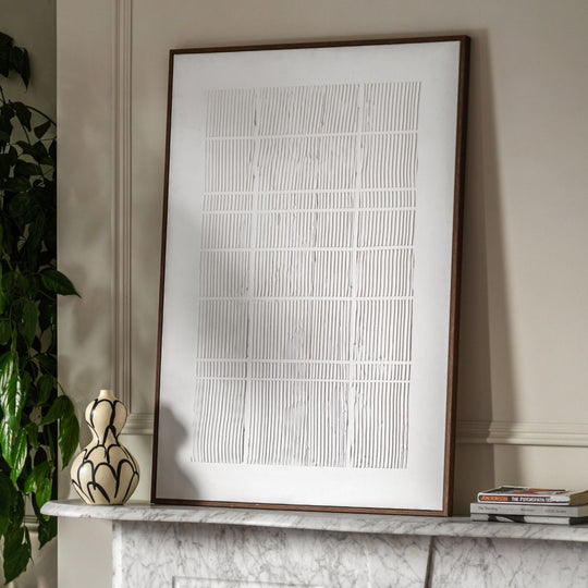 Framed Textured Neutral Canvas Wall Art