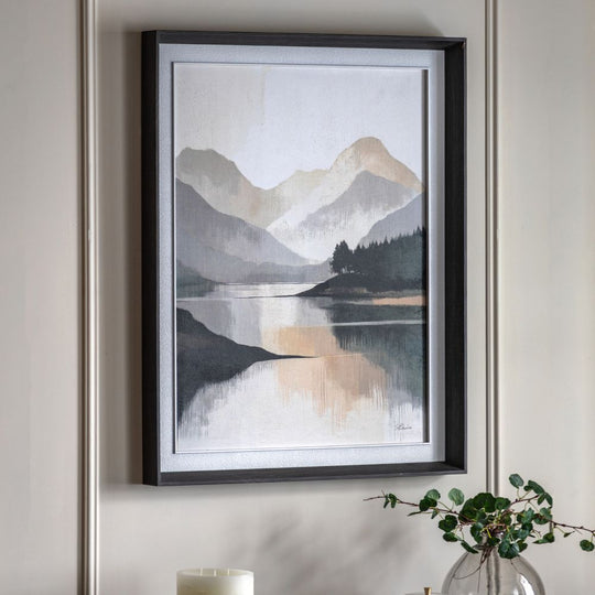Grey Mountain Landscape Wall Art