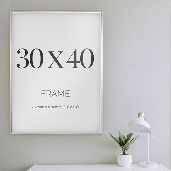 30 x 40 Silver Photo Frame – The Urban Mill