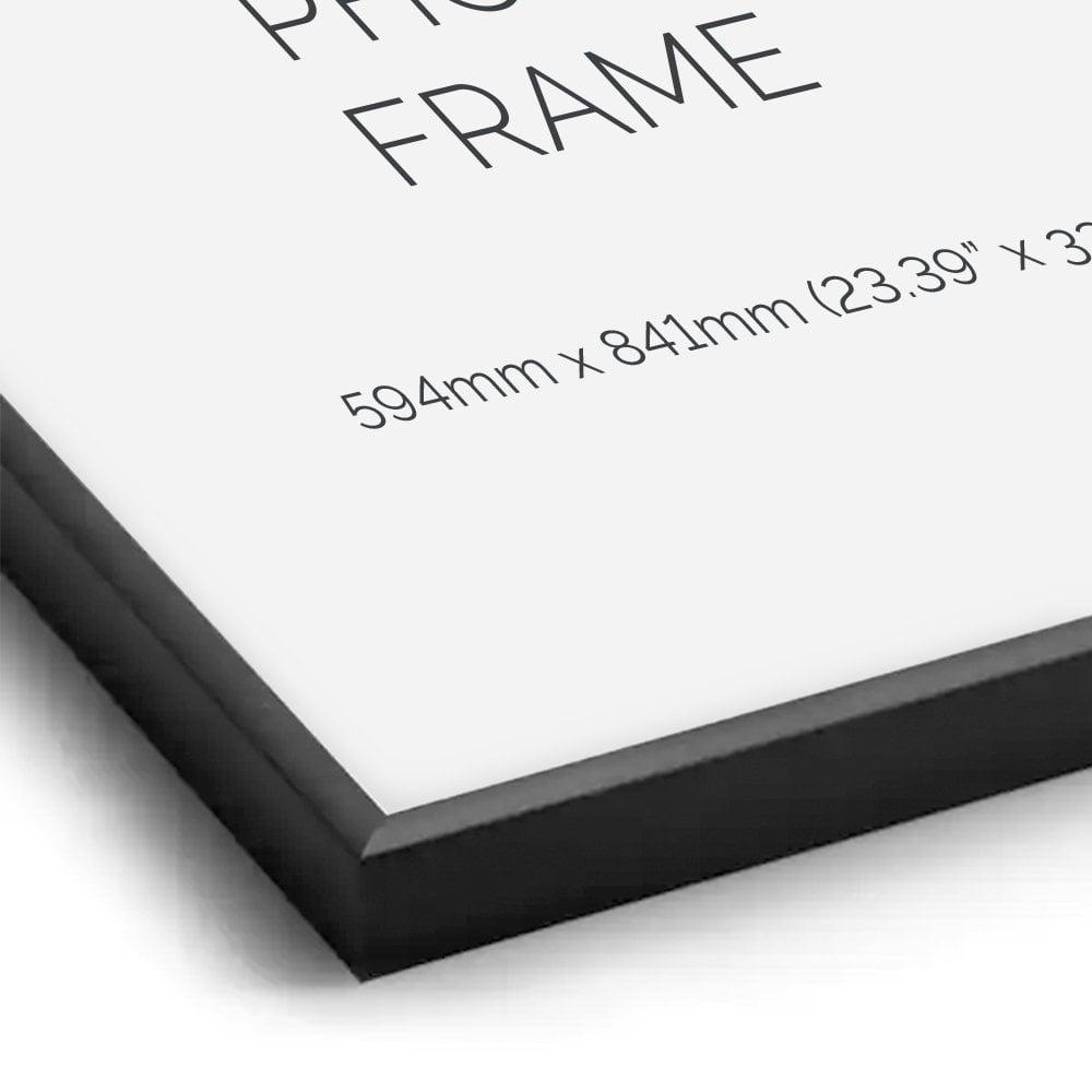 Contemporary pack of black frames, offering a sleek and professional display for posters and prints.
