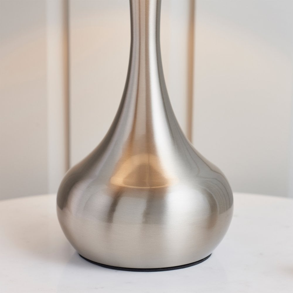 Contemporary Touch Lamp - Silver