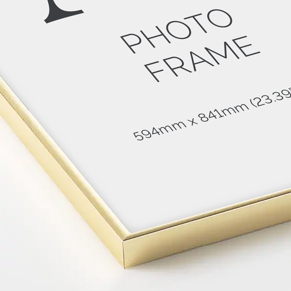 Set of premium gold frames with a sleek finish, suitable for posters, prints, and statement pieces.

