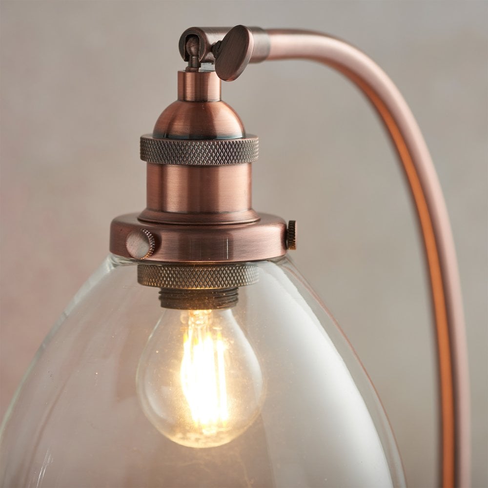Industrial Style Desk Lamp - Copper