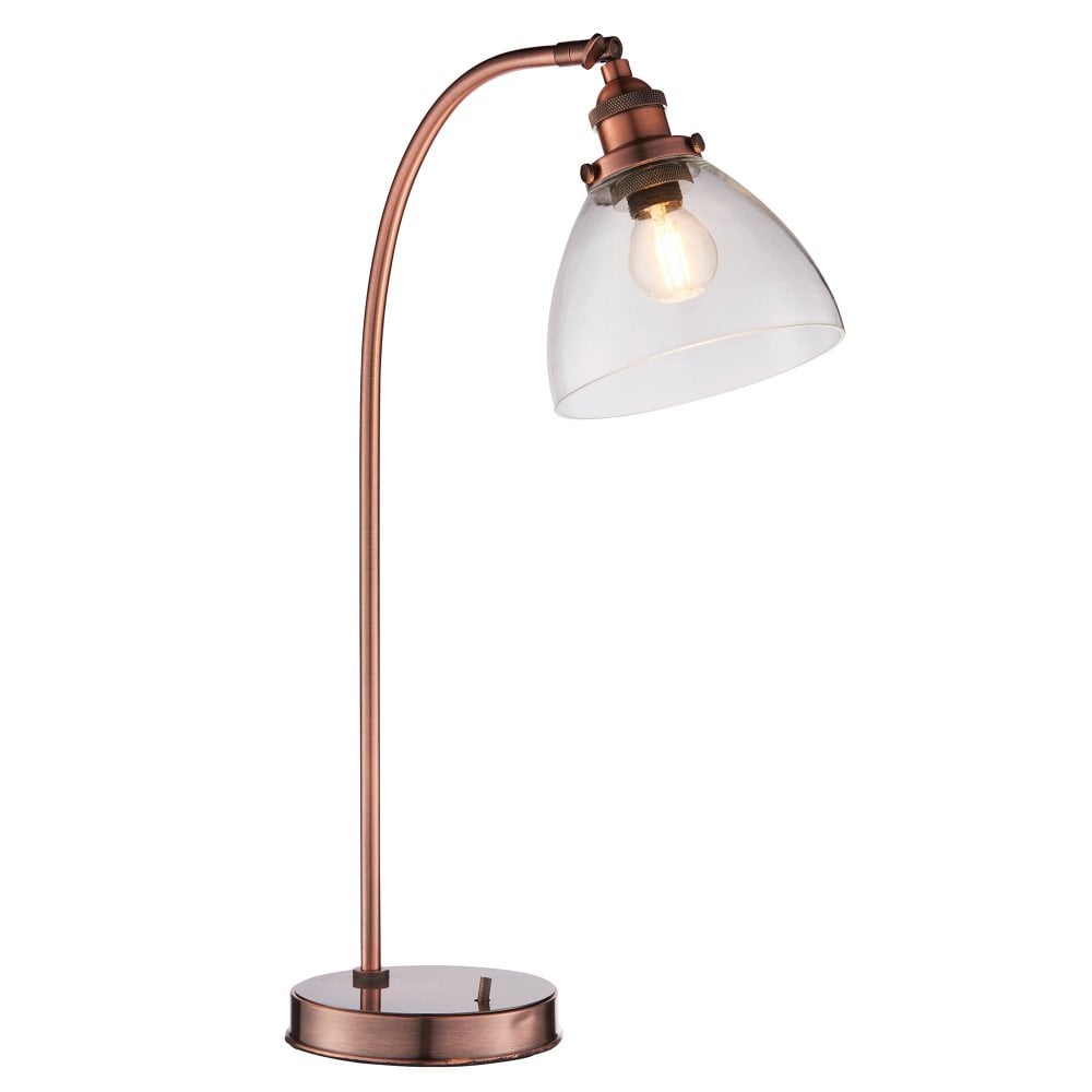 Industrial Style Desk Lamp - Copper