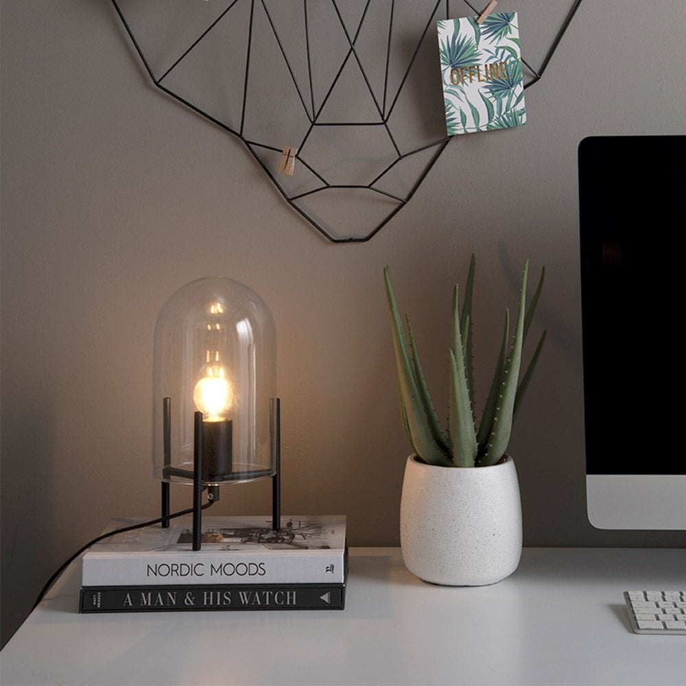Bell glass table lamp outlet