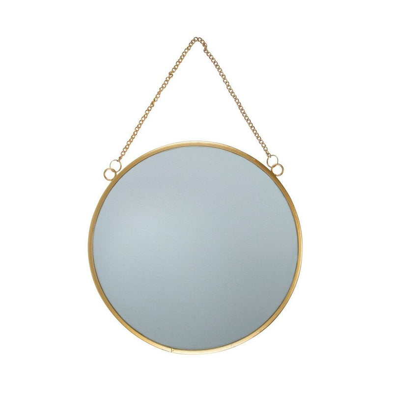 Round Hanging Mirror - Gold