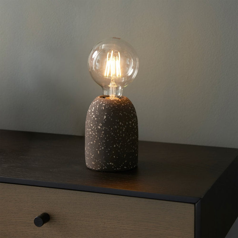 Terrazzo Table Lamp Base - Black