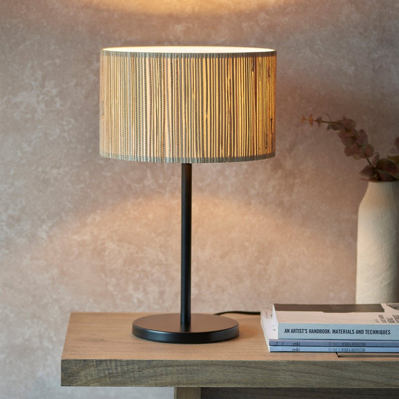 Woven Natural Seagrass Table Lamp