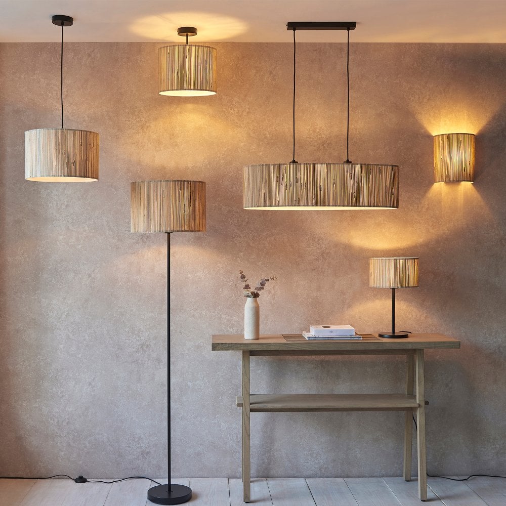 Woven Natural Seagrass Table Lamp